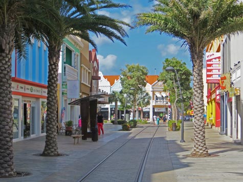 Main Street in Orangestad Aruba