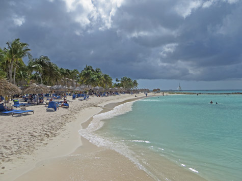 Map Of Palm Beach On The Island Of Aruba   Palmbeacharubamap 